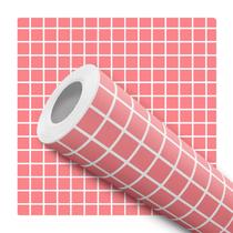 Papel De Parede Adesivo Lavável De Cozinha Pastilha Salmão 10m Papel De Parede Adesivo Lavável De Cozinha Pastilha Salmão 10m