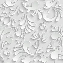 Papel De Parede Adesivo Lavável De sala Provençal Gesso 3D 12m