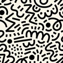 Papel De Parede Adesivo Lavável Desenhos Abstratos Preto Com Fundo Bege Quarto Sala de Estar Papel De Parede Adesivo Lavável Desenhos Abstratos Preto Com Fundo Bege Quarto Sala de Estar