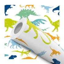 Papel De Parede Adesivo Lavável Dinossauros Quarto Brinquedoteca Infantil