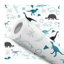 Papel De Parede Adesivo Lavável Dinoussauro Dino Infantil 10m