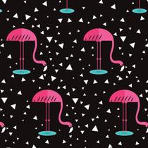 Papel De Parede Adesivo Lavável Flamingos 12m