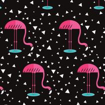 Papel De Parede Adesivo Lavável Flamingos 12M