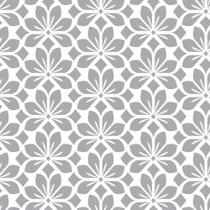 Papel De Parede Adesivo Lavável Floral Arabescos Cinza Claro Quarto Sala Cozinha
