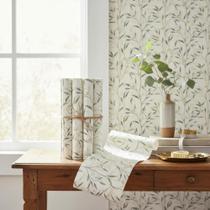 Papel De Parede Adesivo Lavável Floral Flores Delicada 3m Bege - BANNERBANI Papel De Parede Adesivo Lavável Floral Flores Delicada 3m Bege - BANNERBANI