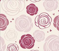 Papel de Parede Adesivo Lavável Floral Rosas Redondas