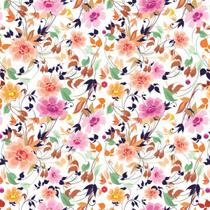 Papel De Parede Adesivo Lavável Flores Multicor 3M