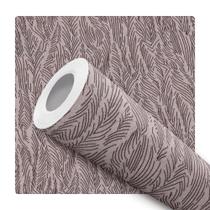 Papel De Parede Adesivo Lavável Folha Preta Fundo Marrom Quarto Sala de Estar Papel De Parede Adesivo Lavável Folha Preta Fundo Marrom Quarto Sala de Estar