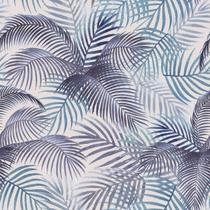 Papel De Parede Adesivo Lavável Folhas de Palmeira Tons Roxo Azul Quarto Sala de Estar