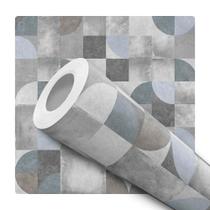 Papel De Parede Adesivo Lavável Geométrico Formas Semi Círculo Cinza Quarto Sala Cozinha Papel De Parede Adesivo Lavável Geométrico Formas Semi Círculo Cinza Quarto Sala Cozinha