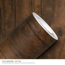 Papel de Parede Adesivo Lavavél Gold Vinil Madeira Tabua 1,00 X 0,61