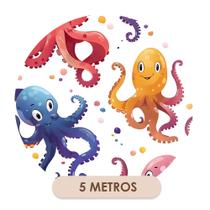 Papel de Parede Adesivo Lavável Infantil Polvo