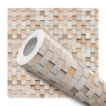 Papel De Parede Adesivo Lavável Ladrilho Cubos Taco Efeito Madeira 3d Rústico Papel De Parede Adesivo Lavável Ladrilho Cubos Taco Efeito Madeira 3d Rústico