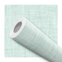 Papel De Parede Adesivo Lavável Linho Verde Água Quarto Cozinha Entrada Escritório Papel De Parede Adesivo Lavável Linho Verde Água Quarto Cozinha Entrada Escritório