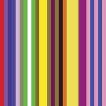 Papel De Parede Adesivo Lavável Listrado Multicolorido 18M