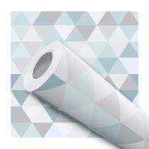 Papel De Parede Adesivo Lavável Mosaico Triangular Geométrico Claro Papel De Parede Adesivo Lavável Mosaico Triangular Geométrico Claro