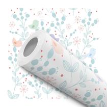 Papel De Parede Adesivo Lavável Passaro Fofo Bebê Infantil 10m