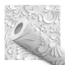 Papel De Parede Adesivo Lavável Provençal Efeito 3D Gesso Papel De Parede Adesivo Lavável Provençal Efeito 3D Gesso