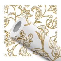 Papel De Parede Adesivo Lavável Provençal Marrom 12m