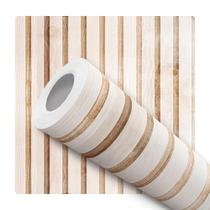 Papel De Parede Adesivo Lavável Ripado Madeira Natural Papel De Parede Adesivo Lavável Ripado Madeira Natural