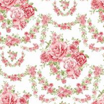 Papel De Parede Adesivo Lavável Rosas Decorativas 18m