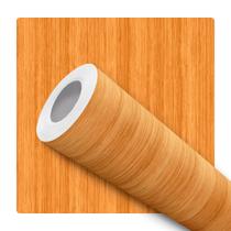 Papel De Parede Adesivo Lavável Sala Efeito Madeira Natural Liso