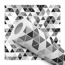 Papel De Parede Adesivo Lavável Sala Geométrico Retrô Tons Cinza Banheiro Cozinha Papel De Parede Adesivo Lavável Sala Geométrico Retrô Tons Cinza Banheiro Cozinha