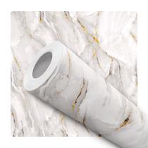 Papel De Parede Adesivo Lavável Sala Mármore Branco Quarto - Deliquadros