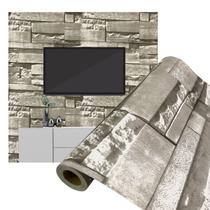 Papel de Parede Adesivo Lavavel Sala Quarto Cozinha 3D Decorativo Pedras Brancas 10 Metros Papel de Parede Adesivo Lavavel Sala Quarto Cozinha 3D Decorativo Pedras Brancas 10 Metros