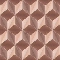 Papel De Parede Adesivo Lavável sala Rosa Ilusão Ótica 3D 10m