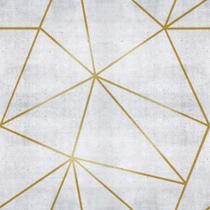 Papel De Parede Adesivo Lavável sala Zara Cimento Dourado 10m