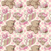 Papel de Parede Adesivo Lavável Ted Bear 12m