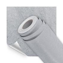 Papel de Parede Adesivo Lavavel Textura Rabiscado Cinza 500x60cm