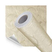 Papel de Parede Adesivo Lavavel Texturizado Folhas e Ramos Creme Papel de Parede Adesivo Lavavel Texturizado Folhas e Ramos Creme