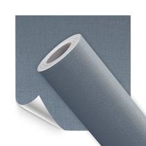 Papel de Parede Adesivo Lavavel Texturizado Linho Ardosia 500x60cm