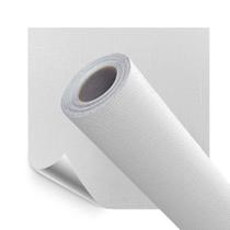 Papel de Parede Adesivo Lavavel Texturizado Linho Branco Fosco 500x60cm Papel de Parede Adesivo Lavavel Texturizado Linho Branco Fosco 500x60cm
