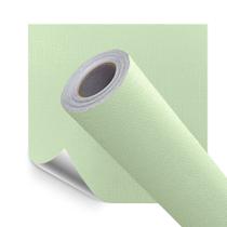 Papel de Parede Adesivo Lavavel Texturizado Linho Verde Claro