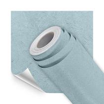 Papel de Parede Adesivo Lavavel Texturizado Rabiscado Azul Claro 500x60cm