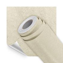 Papel de Parede Adesivo Lavavel Texturizado Rabiscado Creme 500x60cm Papel de Parede Adesivo Lavavel Texturizado Rabiscado Creme 500x60cm
