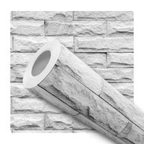 Papel De Parede Adesivo Lavável Tijolinho Branco 3D Churrasqueira Quarto Sala Papel De Parede Adesivo Lavável Tijolinho Branco 3D Churrasqueira Quarto Sala