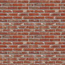 Papel De Parede Adesivo Lavável Tijolinho Vermelho Rolo 3m