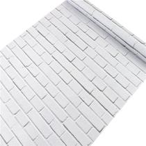 Papel De Parede Adesivo Lavável Vinílico 10 Metros Modelo Brick V1