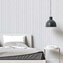 Papel de Parede Adesivo Listrado N02142 Rolo 0,58x3M