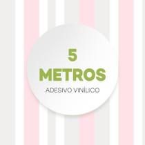 Papel De Parede Adesivo Listrado Rosa Quarto Menina