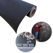 Papel de Parede Adesivo Lousa Quadro Negro para Escrever com Giz Decorativo 10mx45cm