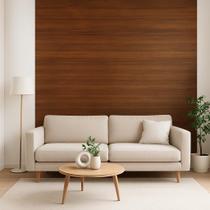 Papel de Parede Adesivo Madeira Nogueira 1,2 x 3 Metros com PVC Autocolante Cola Hidrossol Fosco Sem Odor Limpeza Fácil