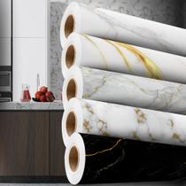 Papel De Parede Adesivo Mármore com Brilho Lavável Autocolante