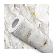 Papel de Parede Adesivo Mármore Marmorizado Branco Dourado Lavabo Cozinha Moderno Quarto Sala de Estar Papel de Parede Adesivo Mármore Marmorizado Branco Dourado Lavabo Cozinha Moderno Quarto Sala de Estar