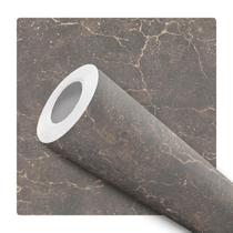 Papel de Parede Adesivo Marrom Efeito Terra Solo Rachadura Moderno Quarto Sala de Estar