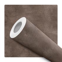Papel de Parede Adesivo Marrom Textura Concreto Cimento Moderno Quarto Sala de Estar Papel de Parede Adesivo Marrom Textura Concreto Cimento Moderno Quarto Sala de Estar